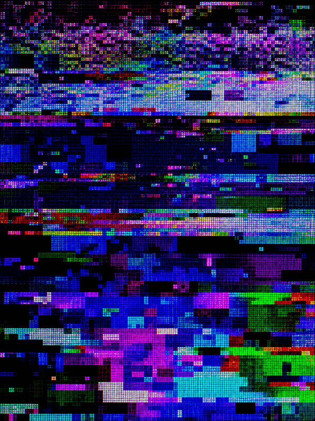 Broken iPad screen pixels prank