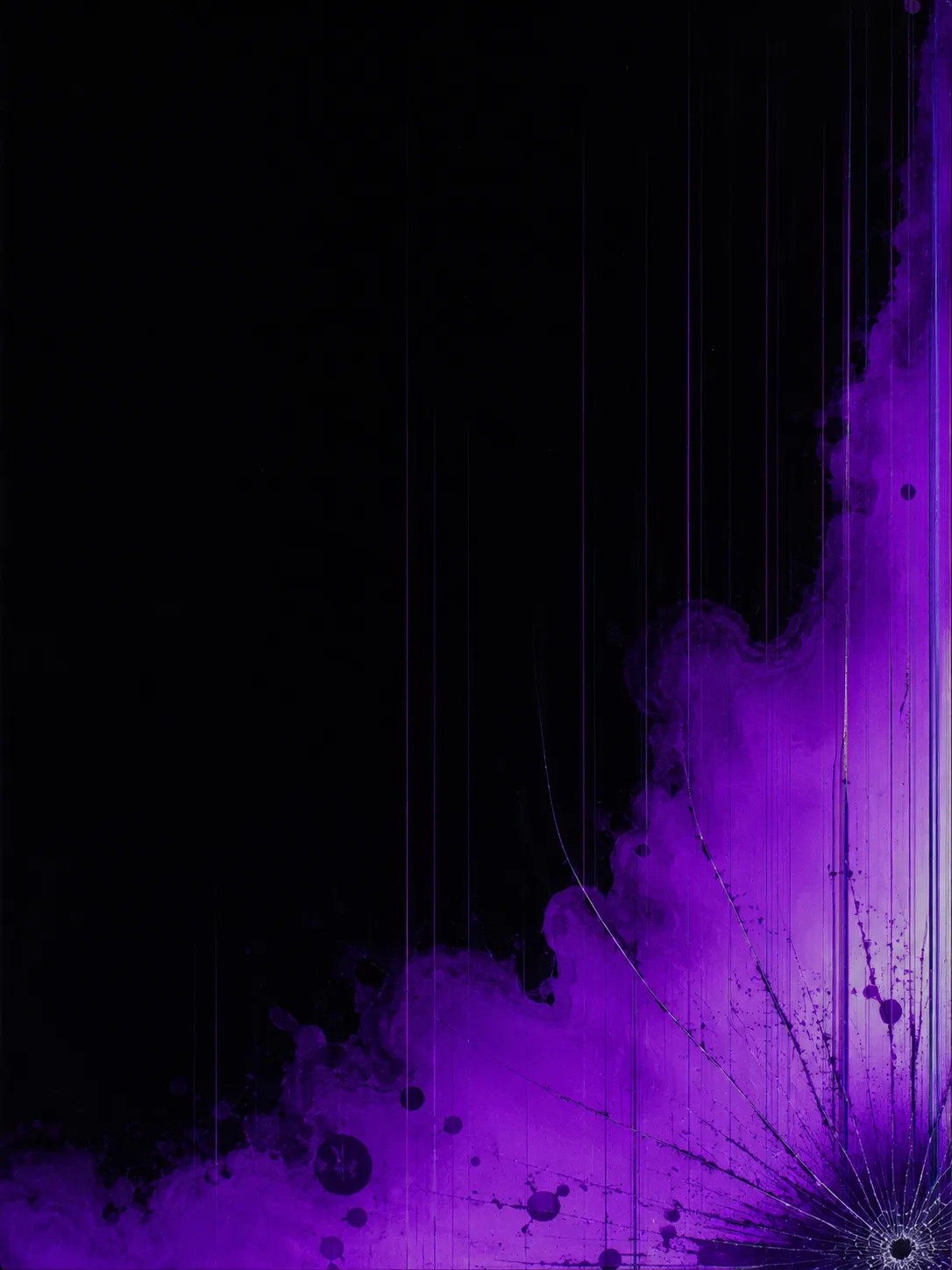 Broken iPad screen purple bleed prank