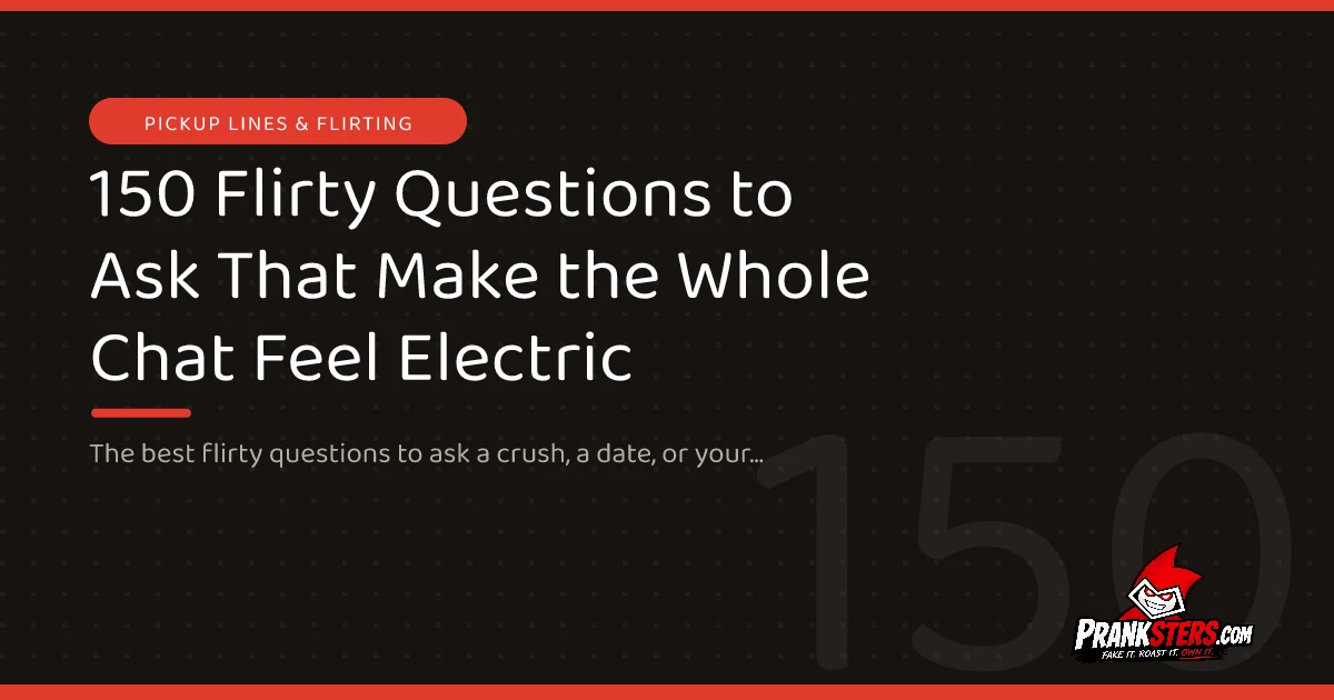 150 Flirty Questions to Ask That Make the Whole Chat Feel Electric