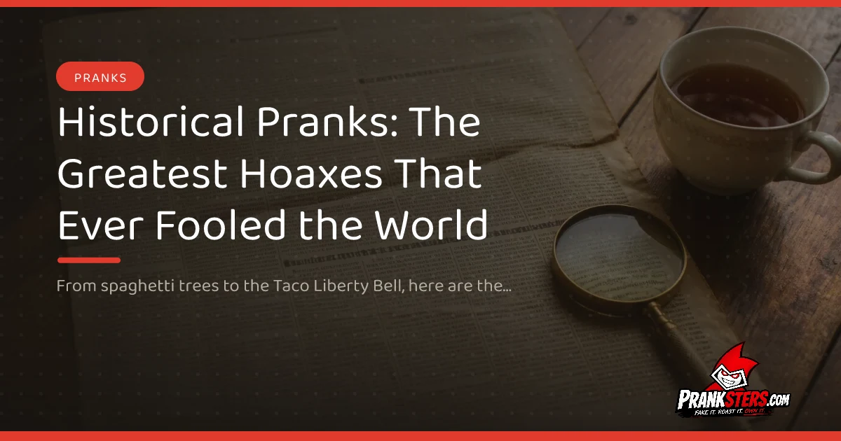 Historical Pranks: The Greatest Hoaxes That Ever Fooled the World