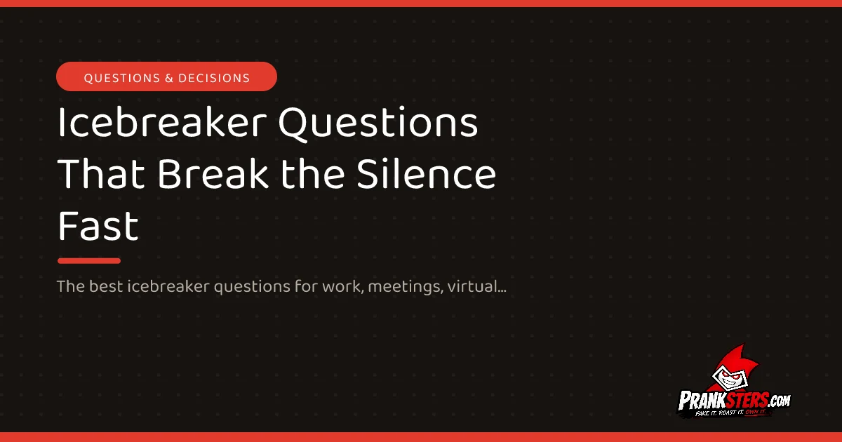 Icebreaker Questions That Break the Silence Fast