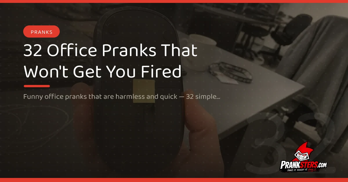 32 Office Pranks That Won't Get You Fired