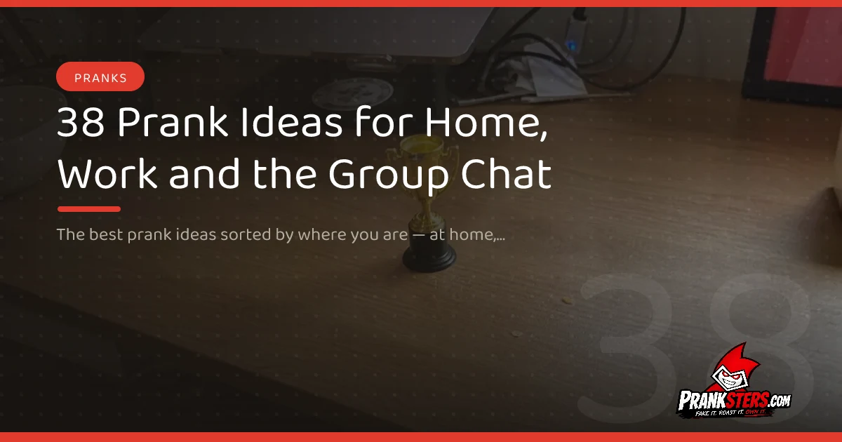 38 Prank Ideas for Home, Work and the Group Chat