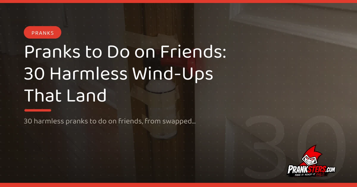 Pranks to Do on Friends: 30 Harmless Wind-Ups That Land