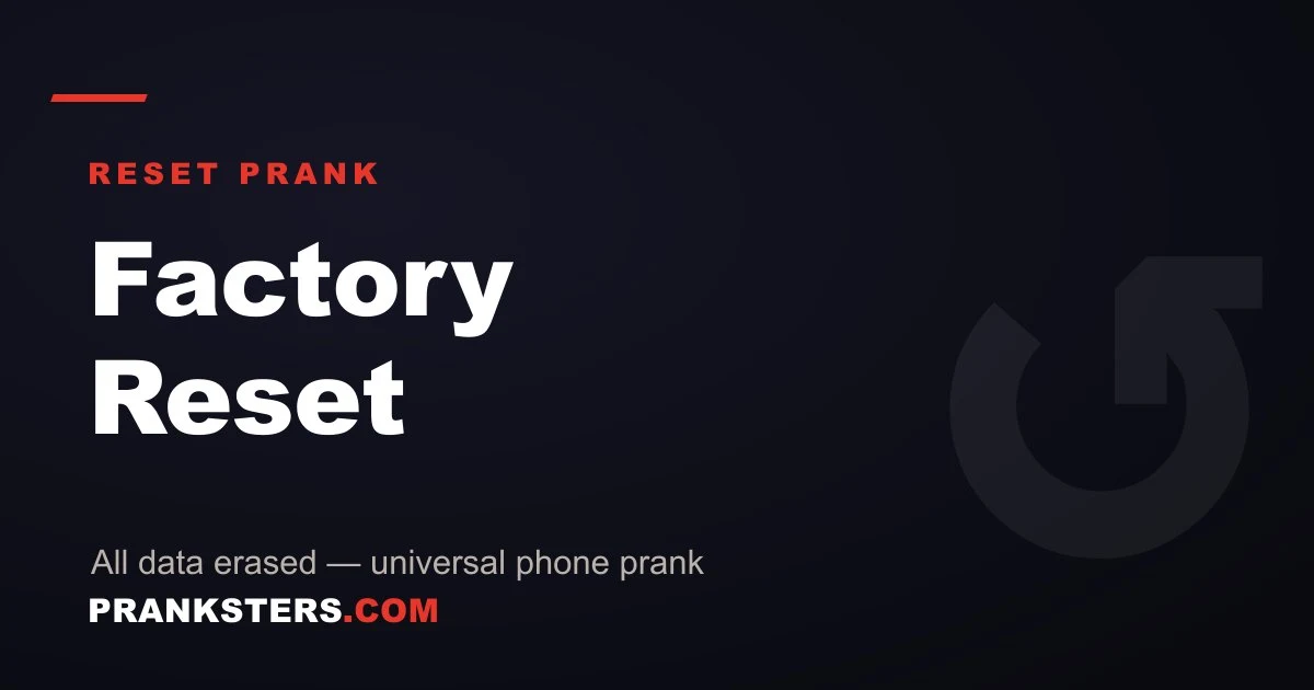 Factory Reset Complete