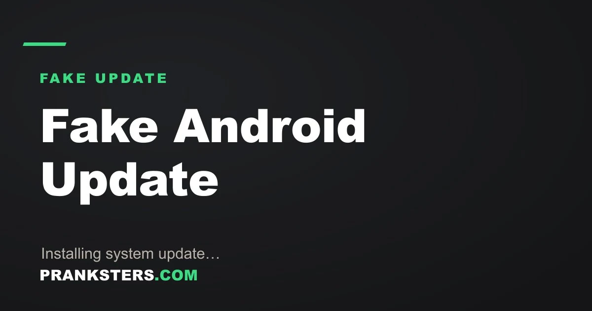 Fake Android Update