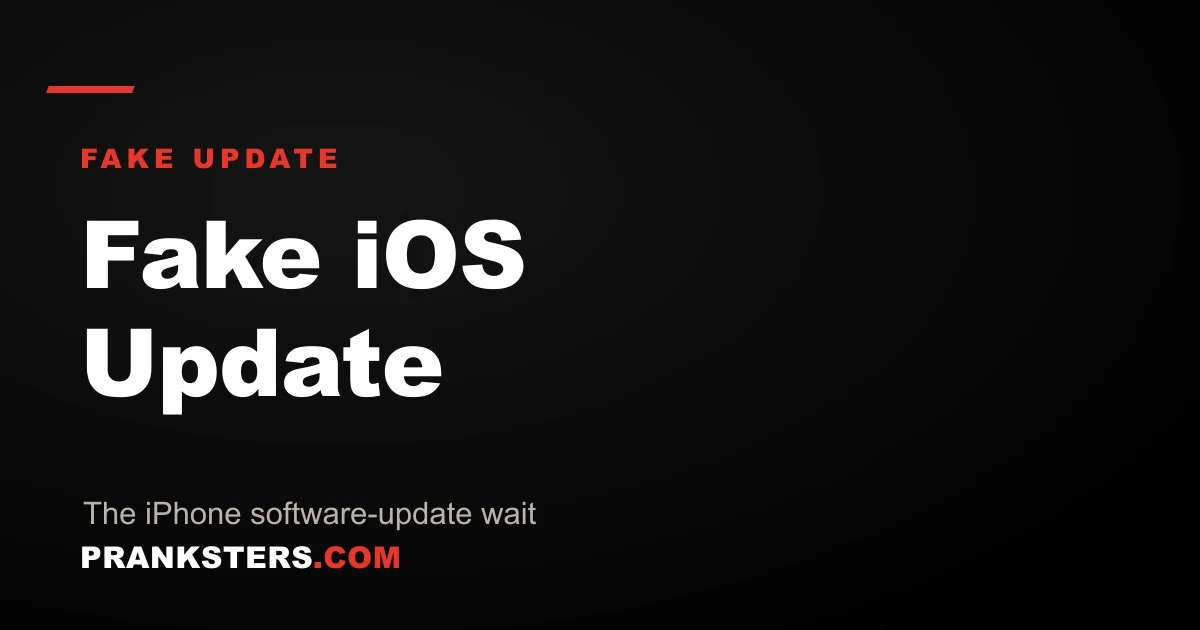 Fake iOS Update