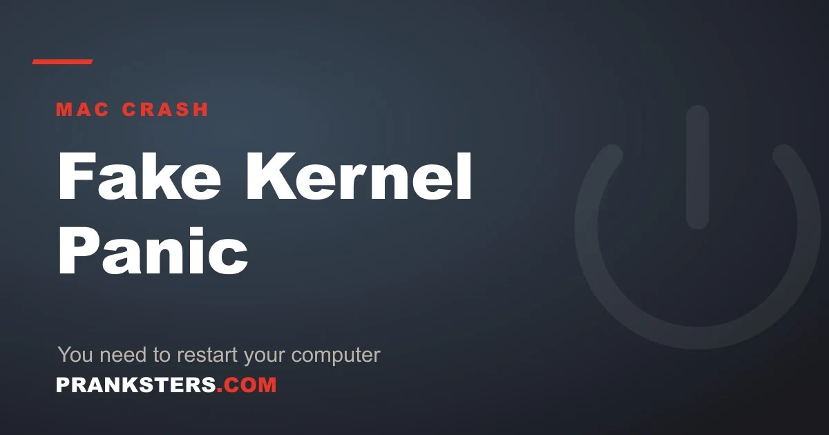 Fake Mac Kernel Panic