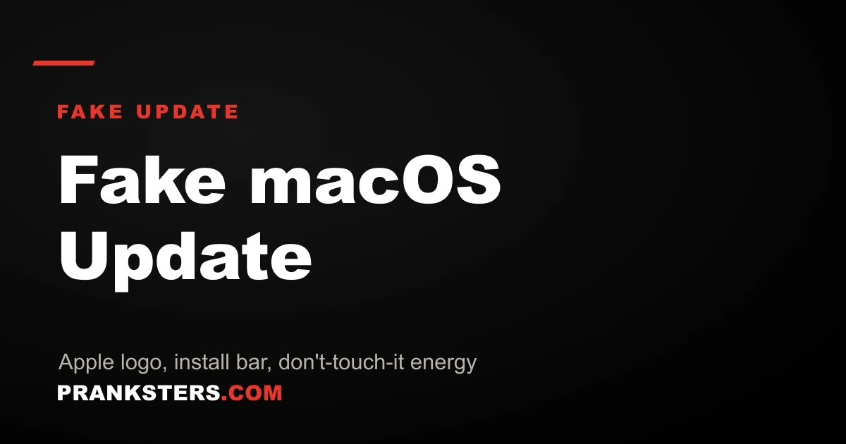 Fake macOS Update
