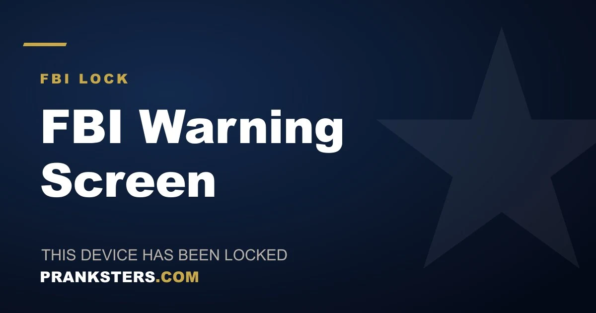 FBI Warning Screen